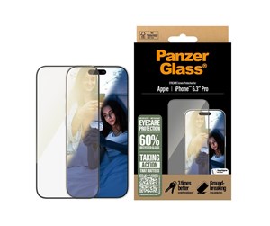 Mobil - Beskyttelsesglass - PanzerGlass EyeCare Screen Protector iPhone 16 Pro  | Ultra-Wide Fit - PANZER2866