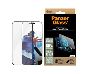 Mobil - Beskyttelsesglass - PanzerGlass Gaming Screen Protector iPhone 16 Pro Max | Ultra-Wide Fit - PANZER2860