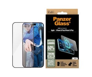 Mobil - Beskyttelsesglass - PanzerGlass Gaming Screen Protector iPhone 16 Plus | Ultra-Wide Fit - PANZER2859