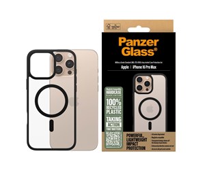 Mobil - Deksel og etui - PanzerGlass HardCase Black MagSafe iPhone 16 Pro Max - PANZER1304