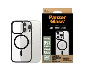 Mobil - Deksel og etui - PanzerGlass HardCase Black MagSafe iPhone 16 Pro - PANZER1302