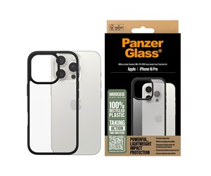 Mobil - Deksel og etui - PanzerGlass HardCase Black iPhone 16 Pro - PANZER1296