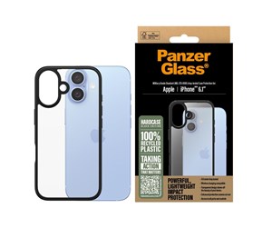 Mobil - Deksel og etui - PanzerGlass HardCase Black iPhone 16 - PANZER1295