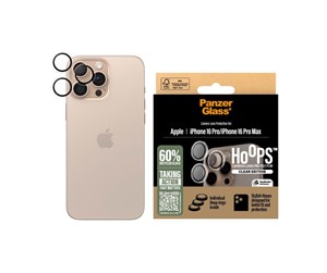 Mobil - Andre tilbehør - PanzerGlass Hoops™ Transparent Lens Protector iPhone 16 Pro | 16 Pro Max - PANZER1286