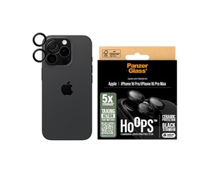 Mobil - Andre tilbehør - PanzerGlass Hoops™ Ceramic Lens Protector iPhone 16 Pro | 16 Pro Max - PANZER1282