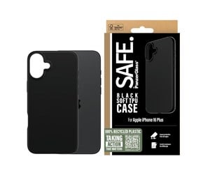 Mobil - Deksel og etui - SAFE. by PanzerGlass TPU Case iPhone 16 Plus | Black - SAFE95902