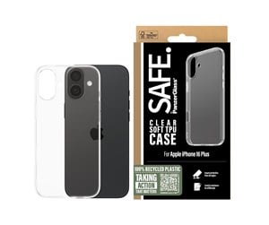 Mobil - Deksel og etui - SAFE. by PanzerGlass TPU Case iPhone 16 Plus | Transparent - SAFE95898