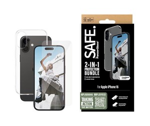 Mobil - Beskyttelsesglass - SAFE. by PanzerGlass 2-in-1 Protection Bundle iPhone 16 - BSAFE95896