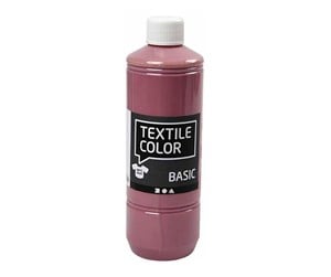 Kreative leker - Creativ Company Textile Color Paint - Dark Pink 500ml - 34172