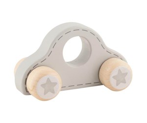 Treleker - Goki Wooden Push Figure Car with Stars - 55893