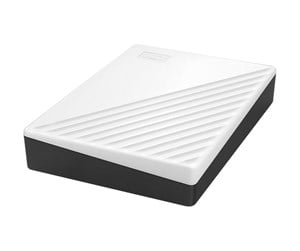 Hard drive - External - WD My Passport - Ekstern Harddisk - 6TB - Hvit - WDBR9S0060BWT-WESN