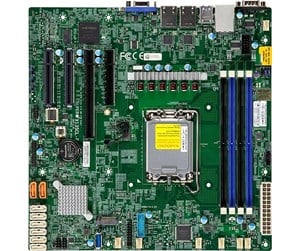 Hovedkort - Supermicro X13SCL-F Hovedkort - Intel C262 - Intel LGA1700 socket - DDR5 RAM - Micro-ATX - MBD-X13SCL-F-B