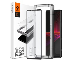 Mobil - Beskyttelsesglass - Spigen Glass tR AlignMaster FC black - Sony Xperia 1 III - AGL02893