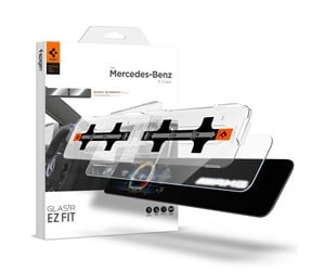 Nettbrett - Andre tilbehør - Spigen Mercedes Benz Glass tR EZ Fit Anti Glare Screen Protector 2 Pack - E-Class 2021/2020 - AGL03149