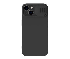 Mobil - Deksel og etui - Nillkin CamShield Silky Silicone Case for iPhone 15 Plus (black) - 6902048266469