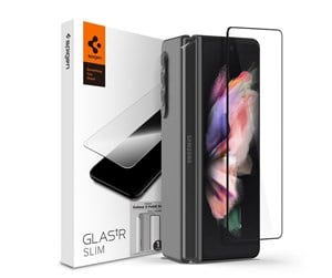 Mobil - Beskyttelsesglass - Spigen tR Full Cover - black + Film (Hinge) - Samsung Galaxy Z Fold3 5G - AGL03732