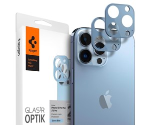 Mobil - Beskyttelsesglass - Spigen tR Optik 2 Pack - sierra blue - iPhone 13 Pro/13 Pro Max - AGL04032