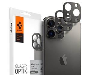 Mobil - Beskyttelsesglass - Spigen tR Optik 2 Pack - graphite - iPhone 13 Pro/13 Pro Max - AGL04035