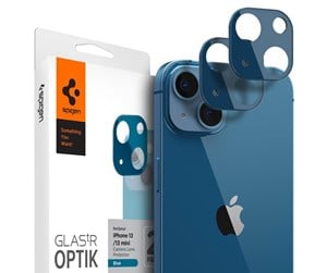 Mobil - Beskyttelsesglass - Spigen tR Optik 2 Pack - blue - iPhone 13/13 mini - AGL04037