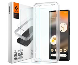 Mobil - Beskyttelsesglass - Spigen Glass AlignMaster 2 Pack - clear - Google Pixel 6a - AGL04695