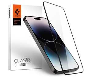 Mobil - Beskyttelsesglass - Spigen tR Slim HD 1 Pack - FC black - iPhone 14 Pro Max - AGL05209