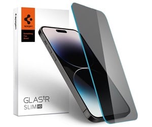 Mobil - Beskyttelsesglass - Spigen Glass tR Slim HD 1 Pack Anti Glare/Privacy Transparency Sensor Protection - iPhone 14 Pro Max - AGL05211