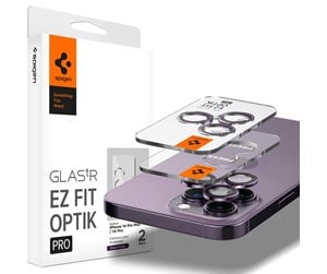 Mobil - Beskyttelsesglass - Spigen Glass EZ Fit Optik Pro 2 Pack - deep purple - iPhone 14 Pro/iPhone 14 Pro Max - AGL05597