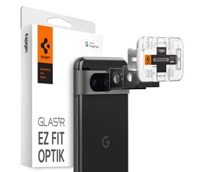 Mobil - Andre tilbehør - Spigen Glass tR EZ Fit Optik Black 2 Pack - Google Pixel 8 - AGL06352