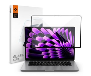 Kabinett tilbehør (kjølepasta mv.) - Spigen Glass tR SLIM 1 Pack - MacBook Air 15" M2 2023/M3 2024 - AGL06950