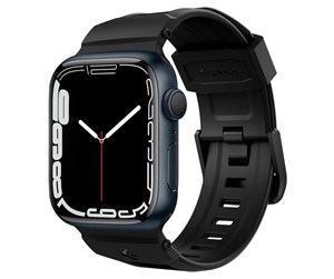 Smartklokke - Tilbehør - Spigen Rugged Band - matte black - Apple Watch 49mm/45mm/44mm/42mm - AMP02854