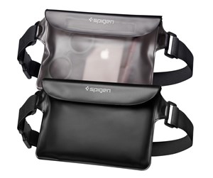 Mobil - Andre tilbehør - Spigen Aqua Shield WaterProof Waist Bag A620 2 Pack - black + transparent black - AMP04531