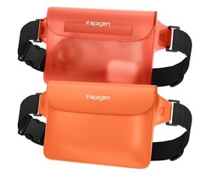 Mobil - Andre tilbehør - Spigen Aqua Shield WaterProof Waist Bag A620 2 Pack - sunset orange - AMP06021