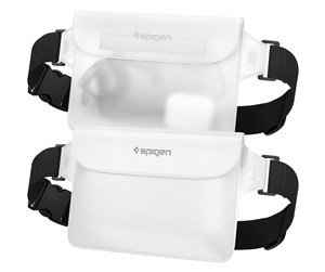 Mobil - Andre tilbehør - Spigen Aqua Shield WaterProof Waist Bag A620 2 Pack - snow white - AMP06022