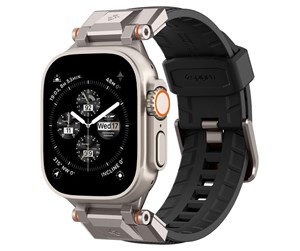 Smartklokke - Tilbehør - Spigen Dura Pro Armor Band - black - Apple Watch 49mm/45mm/44mm/42mm - AMP06065