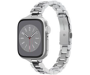 Smartklokke - Tilbehør - Spigen Modern Fit 316L Band - silver - Apple Watch 41mm/40mm/38mm - AMP06357