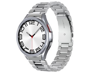 Smartklokke - Tilbehør - Spigen Modern Fit 316L Band - silver - Samsung Galaxy Watch6 Classic 47mm - AMP06489