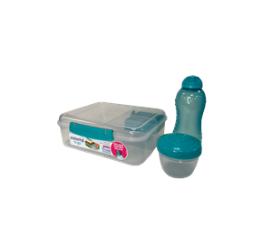 Kjøkkentilbehør - Sistema 1.65L Bento Lunch with 330ml Bottle - 81698