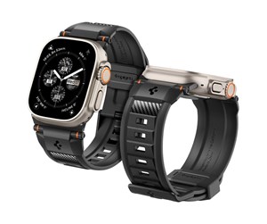 Smartklokke - Tilbehør - Spigen Rugged Ultra Band - matte black - Apple Watch 49mm/45mm/44mm/42mm - AMP07105