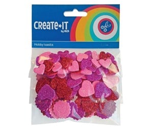 Arts & Crafts - Tilbehør - Haza Witbaard Foam stickers Hearts and Rounds 132 pcs. - 192304