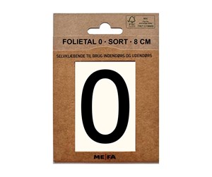 Postkasser - MEFA Foil number 0 Black - A13110