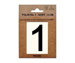 Postkasser - MEFA Foil number 1 Black - A13111