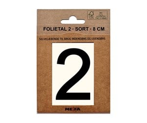 Postkasser - MEFA Foil number 2 Black - A13112