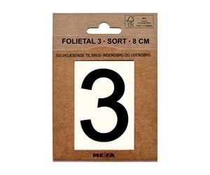 Postkasser - MEFA Foil number 3 Black - A13113