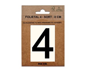 Postkasser - MEFA Foil number 4 Black - A13114