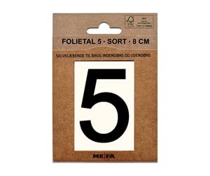 Postkasser - MEFA Foil number 5 Black - A13115