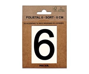 Postkasser - MEFA Foil number 6 Black - A13116