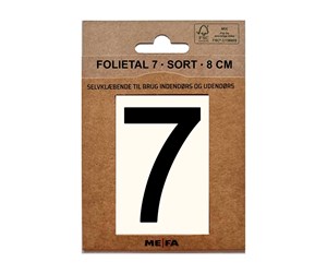 Postkasser - MEFA Foil number 7 Black - A13117