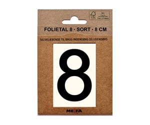 Postkasser - MEFA Foil number 8 Black - A13118