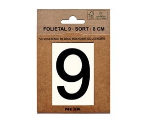 Postkasser - MEFA Foil number 9 Black - A13119