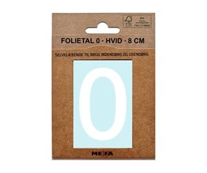 Postkasser - MEFA Foil number 0 White - A13330